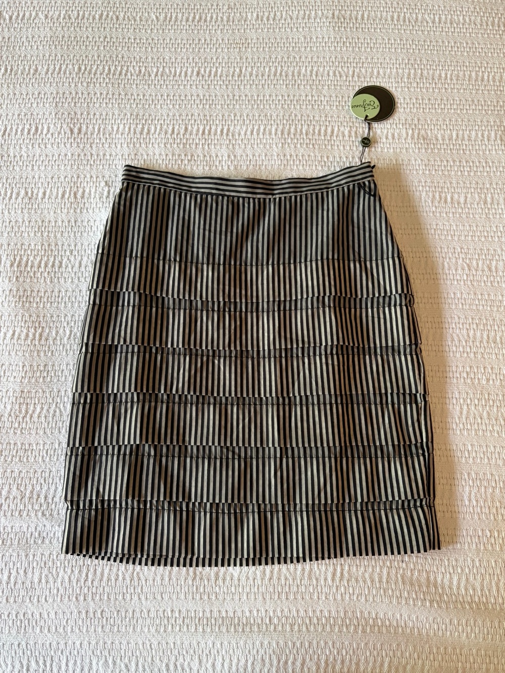 NWT Eva Franco Anthropologie Cake Skirt in Gibson Stripe